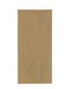 Sachets papier à soufflets kraft lisse 80g - 16 + 7,5 x 33 cm
